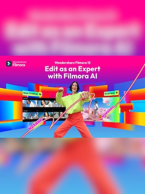 Wondershare Filmora 15 with Creative Assets | Premium (PC) (1 Device, 1 Year) - Wondershare Account - GLOBAL - 2