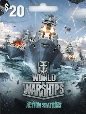 WORLD OF WARSHIPS GIFT CARD 20 USD - Wargaming Key - UNITED STATES - 0