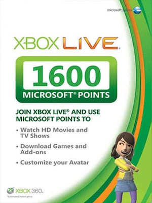Xbox Live Points Card XBOX LIVE NORTH AMERICA 1600 Points Xbox Live NORTH AMERICA - 2