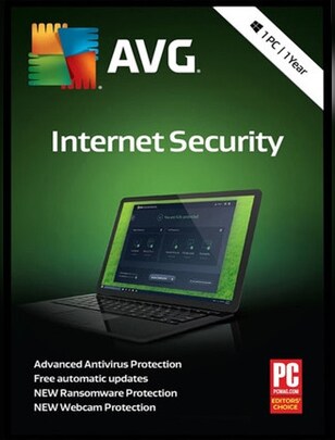 AVG Internet Security (PC) (1 użytkownik, 1 rok)  - AVG Klucz - GLOBALNY