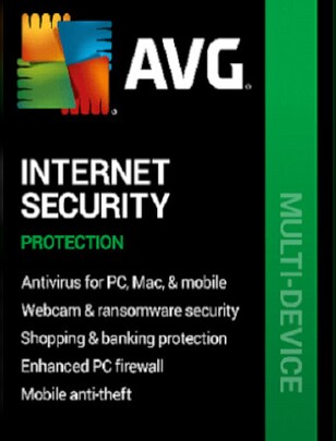 AVG Internet Security (PC, Android, Mac, iOS) (10 Dispositivos, 2 años)  - AVG Clave - GLOBAL