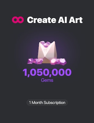 CreatePorn.com Subscription 1050k Gems/Mo 1 miesiąc - CreatePorn Klucz - GLOBALNY