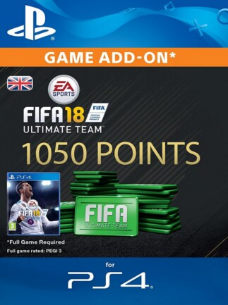 FIFA 18 Ultimate Team PSN GERMANY 1 050 Points Key PS4 - 1