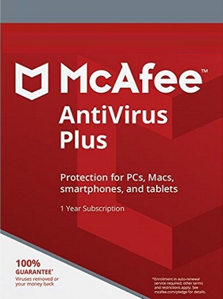 McAfee AntiVirus Plus 1 Device, 1 Year (PC, Android, Mac, iOS) - McAfee Key - GLOBAL - 1