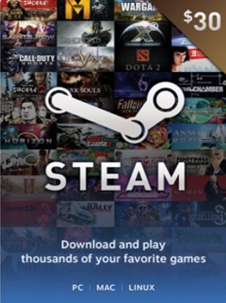 Steam Gift Card 30 USD - Steam Key - For USD Currency Only - 1