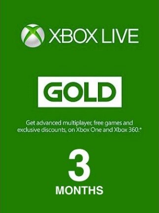 Xbox Live GOLD Subscription Card 3 Months - Xbox Live Code - MEXICO - 1