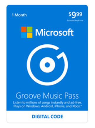 Microsoft Groove Music Pass 1 Month Subscription