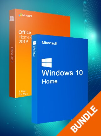 Microsoft Windows 10 Home & Microsoft Office Home & Business 2019 (Mac) bundle