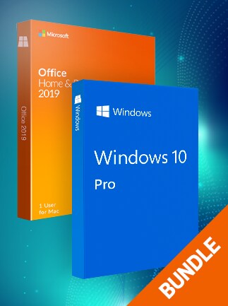 Microsoft Windows 10 Pro & Microsoft Office Home & Business 2019 (Mac) bundle