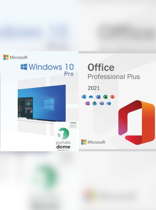 Microsoft Windows 10 Pro OEM & Office 2021 Pro Plus + Panda Dome Essential