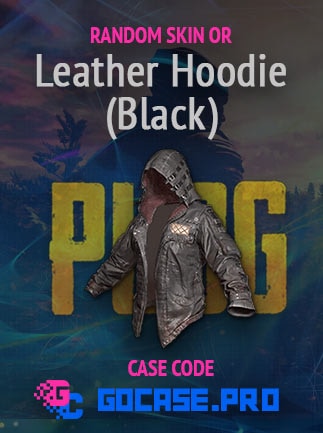 PLAYERUNKNOWN'S BATTLEGROUNDS (PUBG) Random Skin or Leather Hoodie (Black) CASE by
