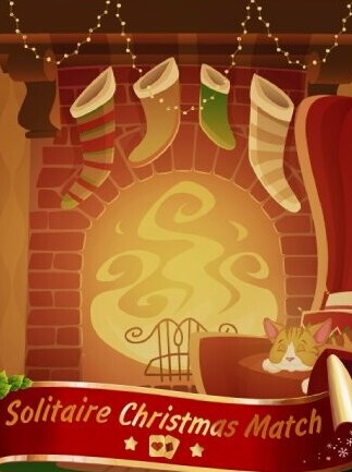 Solitaire Christmas. Match 2 Cards