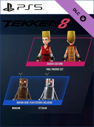 TEKKEN 8 - Pre-order Bonus: Paul Pheonix Set + Mokujin & Tetsujin Skins