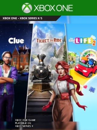 Ticket to Ride, Clue and The Game of Life 2 - Classic Board Game Bundle