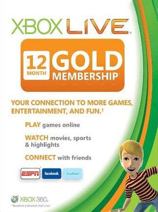 Xbox Live GOLD Subscription Card (NOT / )