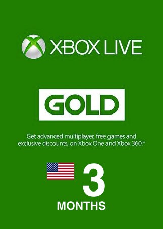 Xbox Live GOLD Subscription Card 3 Months Xbox Live NORTH AMERICA - 1