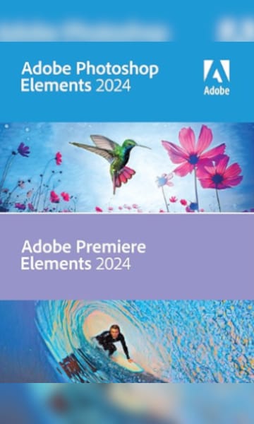 Adobe Photoshop Elements & Premiere Elements 2024 (PC) (1 Device, Lifetime) - Adobe Key - GLOBAL - 0
