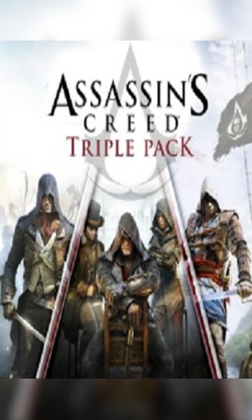 Pack triplo Assassin's Creed: Black Flag, Unity, Syndicate