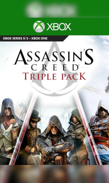 Buy Assassin's Creed Triple Pack: Black Flag, Unity, Syndicate (Xbox) cheap  from 1 USD