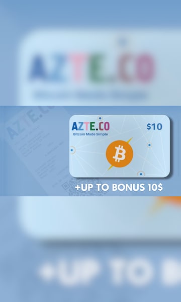 Azteco Bitcoin Lightning Voucher 10 USD Voucher + BONUS - 1