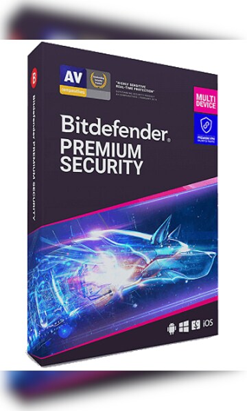 Bitdefender Total Security + VPN 3 Devices/1 Year, PC Mac Software