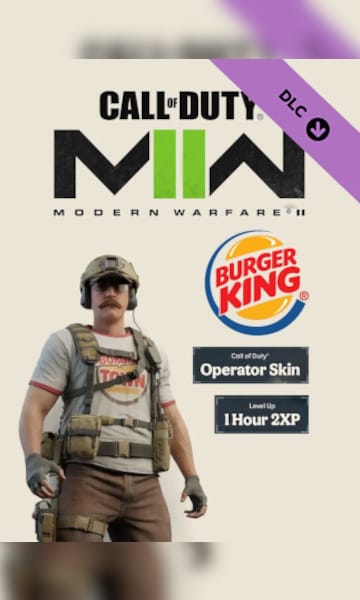 Call of Duty: Modern Warfare II - Burger King Operator Skin + 1 Hour 2XP - Call of Duty official Key - GLOBAL - 0