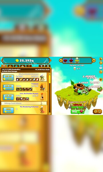 Clicker Heroes no Steam