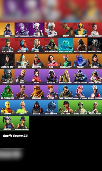 Buy Fortnite 44 Skins (Switch, PC, Mobile) - Fortnite Account - GLOBAL ...