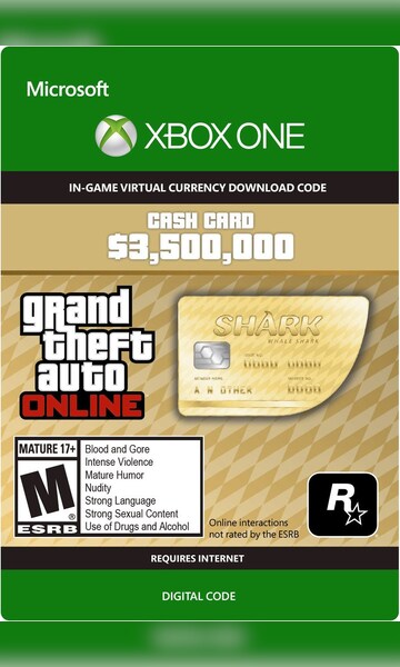 The Whale Shark Cash Card Xbox One Buy Xbox Live GTA 5 Money