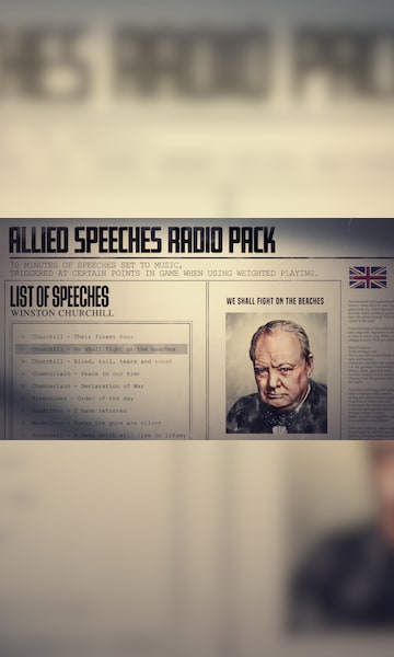 Hearts of Iron IV: Allied Speeches Music Pack (PC) - Steam Key - GLOBAL - 3