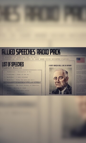 Hearts of Iron IV: Allied Speeches Music Pack (PC) - Steam Key - GLOBAL - 6