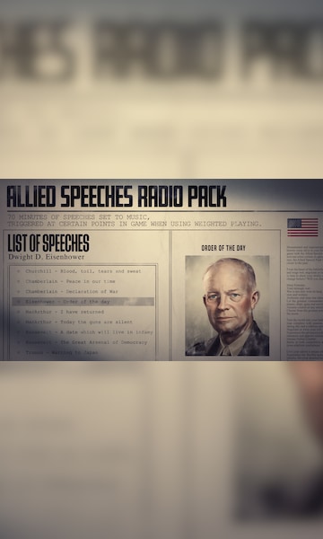 Hearts of Iron IV: Allied Speeches Music Pack (PC) - Steam Key - GLOBAL - 4