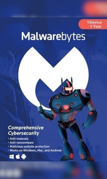 Malwarebytes Anti-Malware Premium PC, Android, Mac 12 Months 1 Device Key GLOBAL - 0