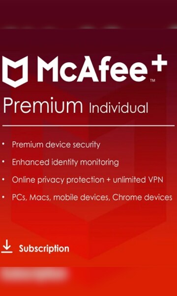 Compra McAfee+ | Premium (PC, Android, IOS) (Individual, 1 anno ...