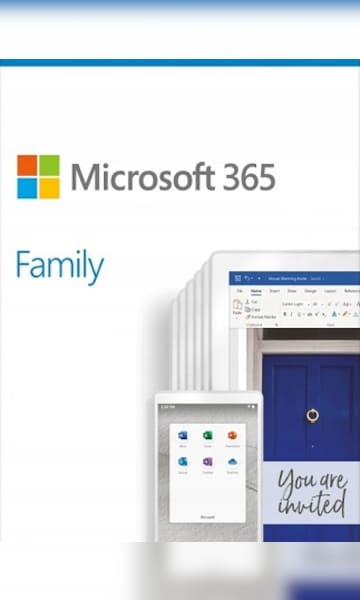 Microsoft Office 365 Family (PC/Mac) - 6 Devices, 6 Months - Microsoft Key - GLOBAL