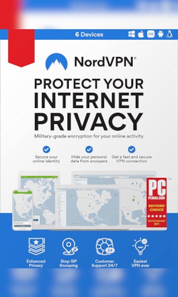NordVPN VPN Service (PC, Android, Mac, iOS) 6 Devices, 1 Month - NordVPN Key - GLOBAL - 0