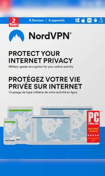 NordVPN VPN Service (PC, Android, Mac, iOS) 6 Devices, 2 Years - NordVPN Key - GLOBAL - 0