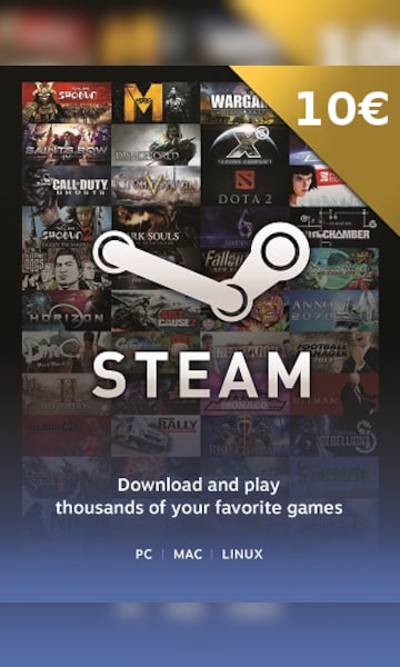 Steam Gift Card 10 EUR - Steam Key - For EUR Currency Only - 0