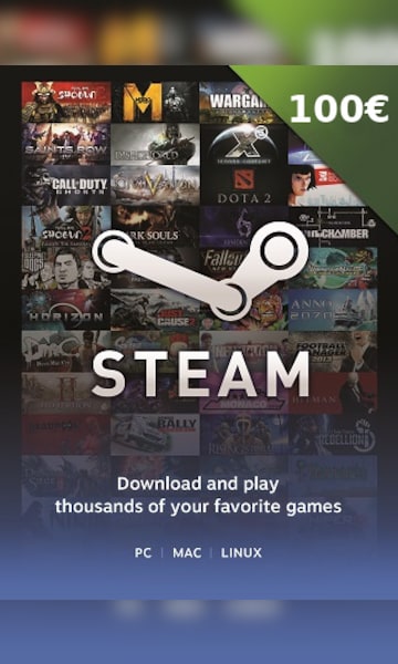 Steam Gift Card 100 EUR - Steam Key - For EUR Currency Only - 0