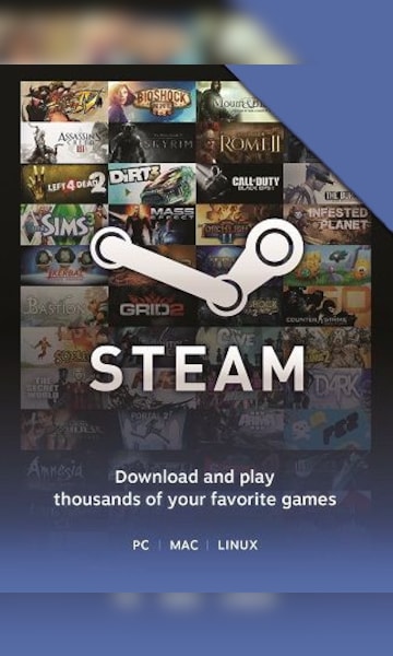 Gift Card Steam, 100 Tl