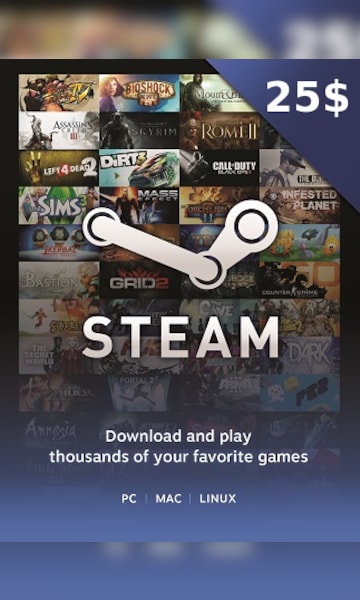 Steam Gift Card 25 USD - Steam Key - For USD Currency Only - 0