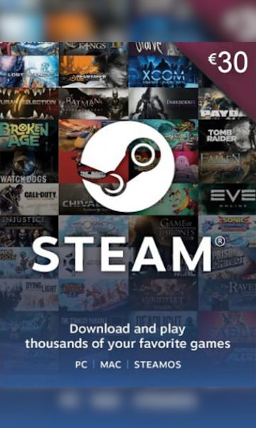 Steam Gift Card GLOBAL 30 EUR - Steam Key - For EUR Currency Only - 0