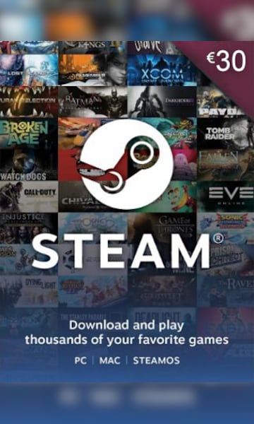 Buy Steam Gift Card GLOBAL 30 EUR - Steam Key - For EUR Currency