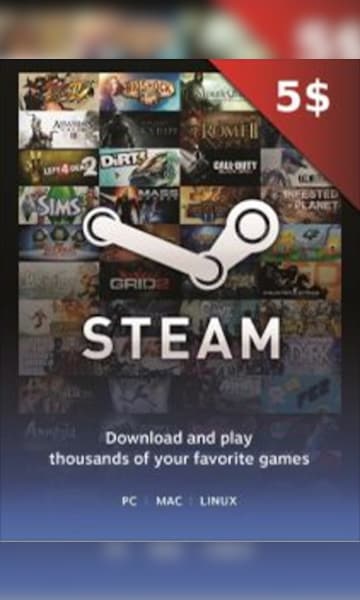 Steam Gift Card 5 USD - Steam Key - For USD Currency Only - 0