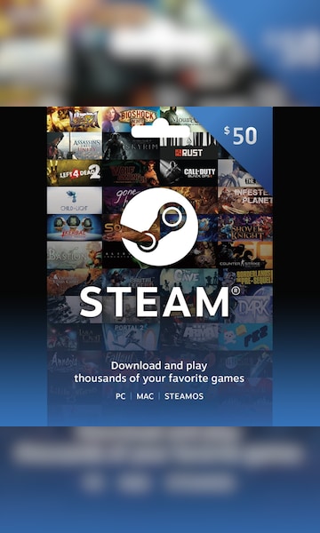 Aswaqena. Steam Wallet Card USD 50 (US Store Works in USA Only)