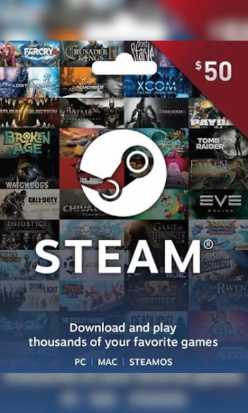 50$ Steam Gift Card Code - Buy Cheaper