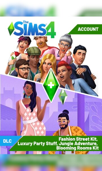 ¡Comprar The Sims 4 EA Account + DLCs | Fashion Street Kit,Luxury Party ...