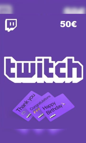 Twitch Gift Card 50 EUR - twitch Key - AUSTRIA - 0