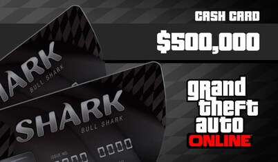 Grand Theft Auto Online: Bull Shark Cash Card 500 000 Xbox Live Key GLOBAL