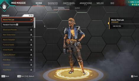 Apex Legends Account | 209 Level + 63 Legend Skins (PC) - EA App Account - GLOBAL - 11